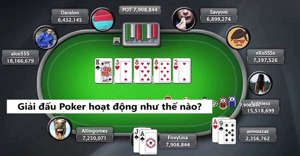 Giải đấu Poker hoạt động như thế nào