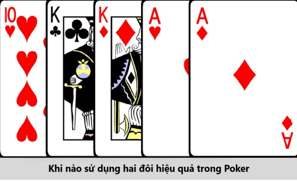 Khi nào sử dụng hai đôi hiệu quả trong Poker