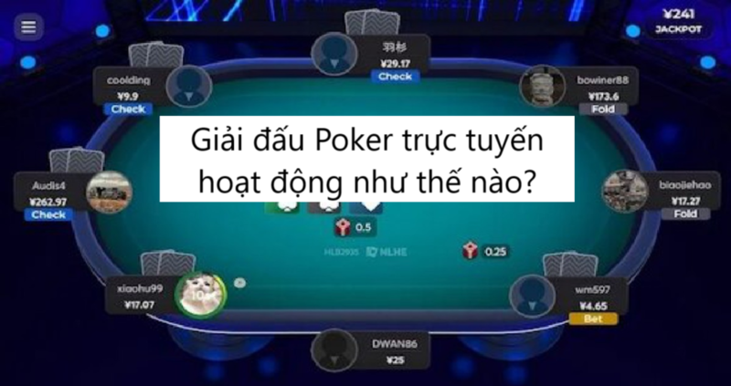 Giải đấu Poker trực tuyến hoạt động như thế nào