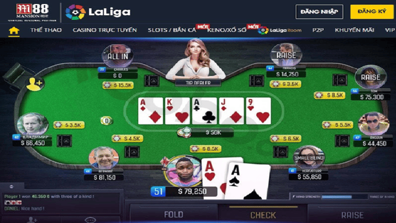 Game poker online nhiều người chơi nhất 1
