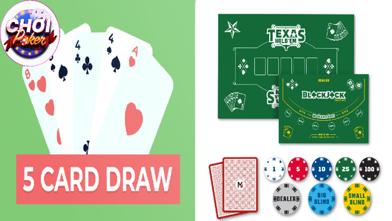 Phân biệt Poker 5 lá và Texas Hold’em: Người mới nên chơi loại nào