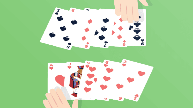 Cách chia bài và thứ tự thắng thua trong poker 5 lá như thế nào 1