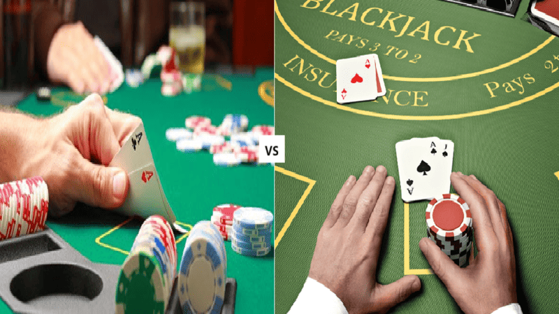 Poker khác gì so với các trò chơi bài khác như tiến lên hay Blackjack 2